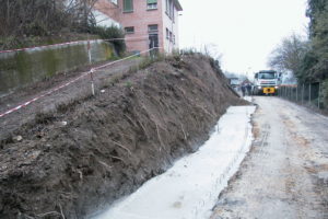 fondazione muro verde completa